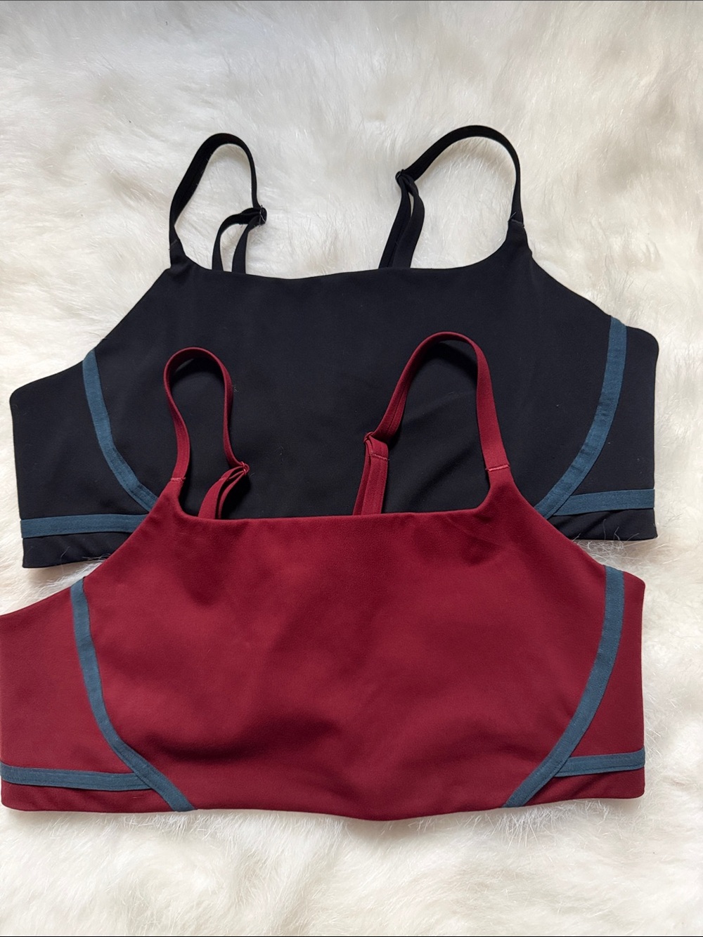 Nike Everyday Seamless Bralette - Navy & Burgundy